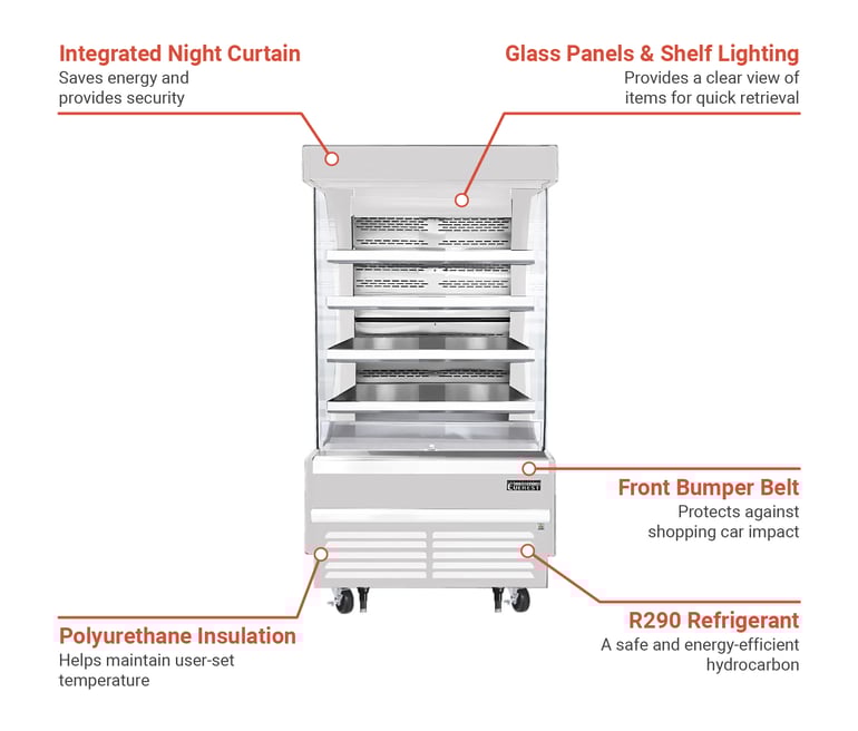 Everest Refrigeration EOMV36W35T Features