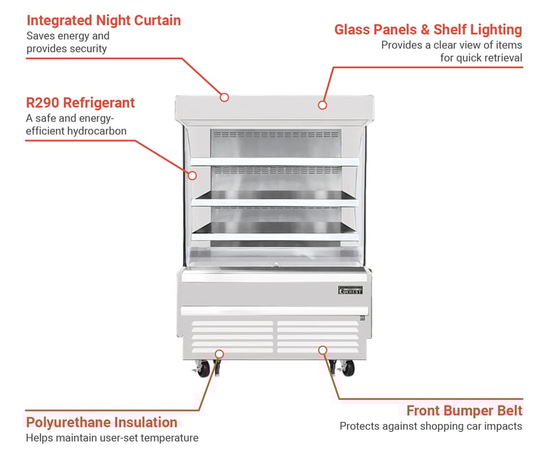 Everest Refrigeration EOMV48W28S Features
