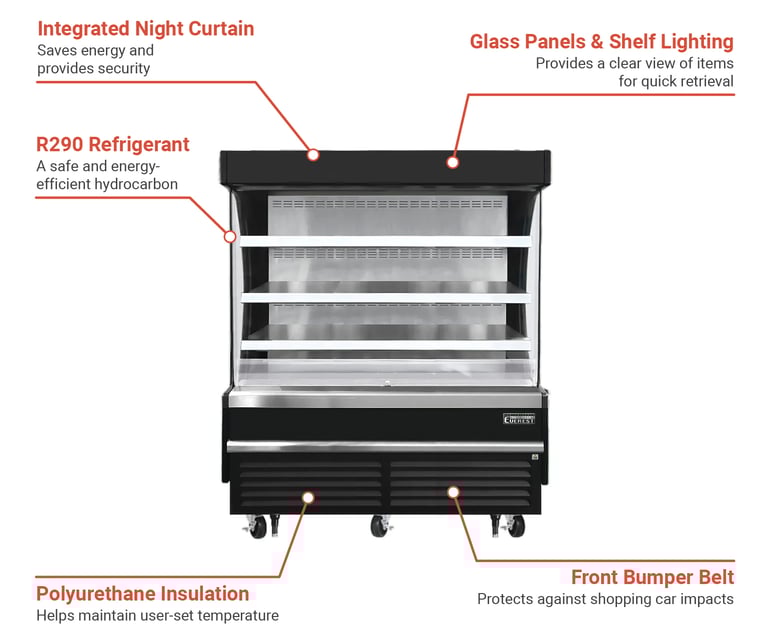 Everest Refrigeration EOMV60B28S Features