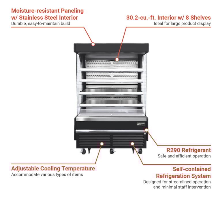 Everest Refrigeration EOMV60B35T Features