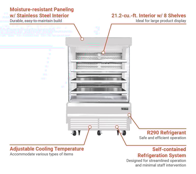 Everest Refrigeration EOMV60W28T Features