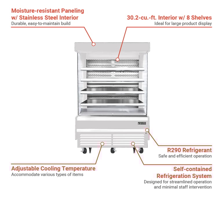 Everest Refrigeration EOMV60W35T Features
