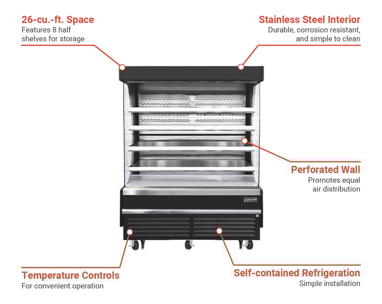 Everest Refrigeration EOMV72B28T Features