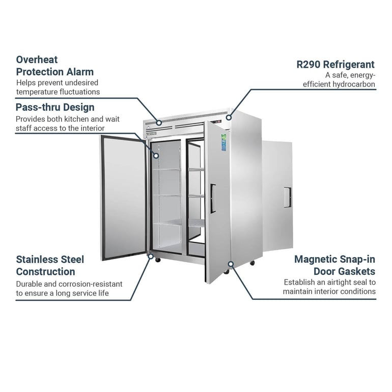 Everest Refrigeration ESPT2S2S Features