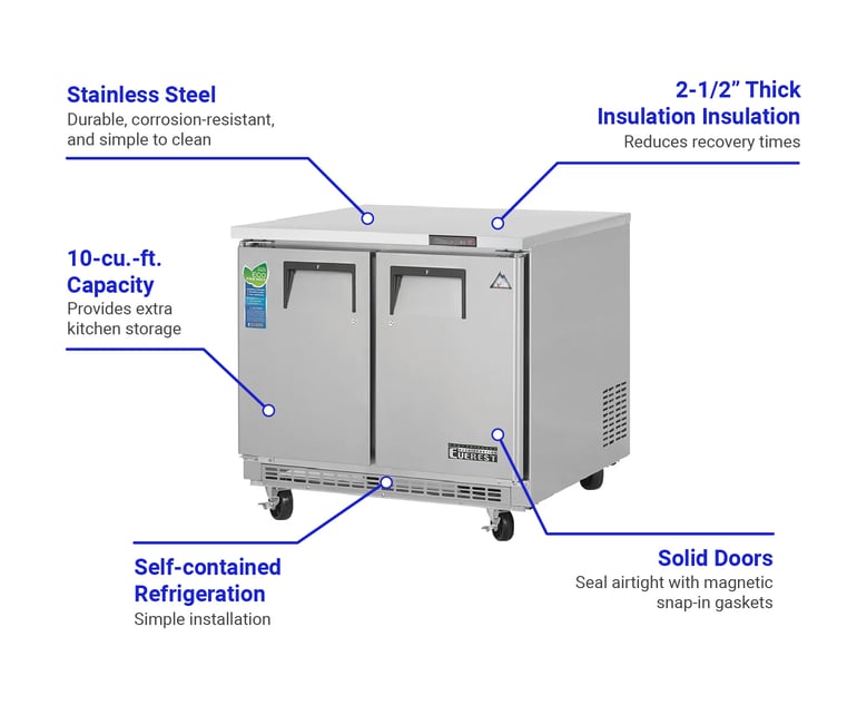Everest Refrigeration ETBSR2 Features