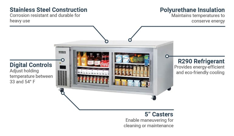 Everest Refrigeration ETGWR2 Features