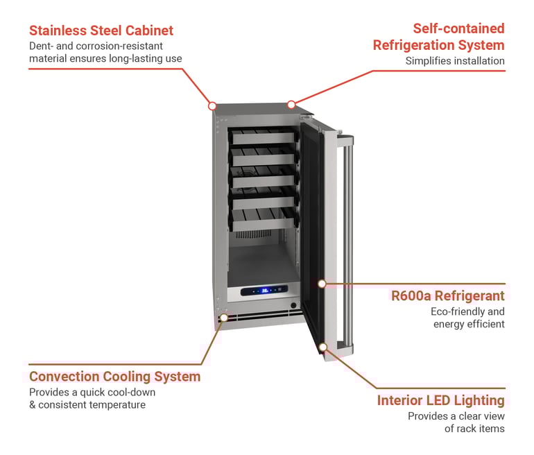 Viking Commercial  VCWC515SS33A Features