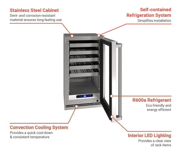 Viking Commercial  VCWC518SG33A Features