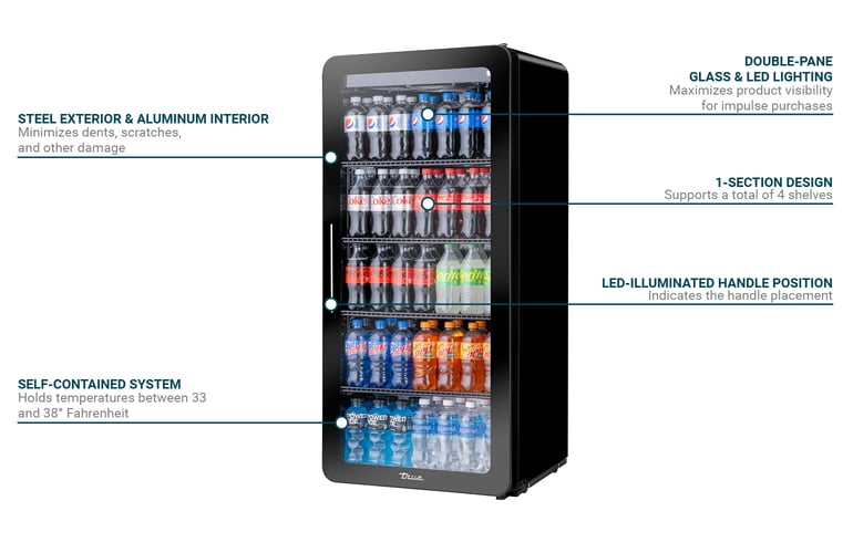 True Refrigeration CVM11HCEGC01 Features