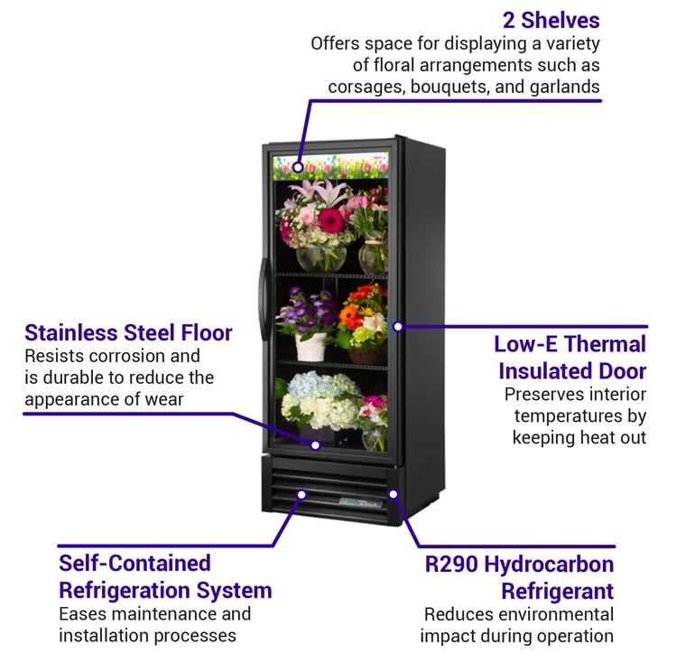 True Refrigeration GDM12FCHCTSL01LH Features