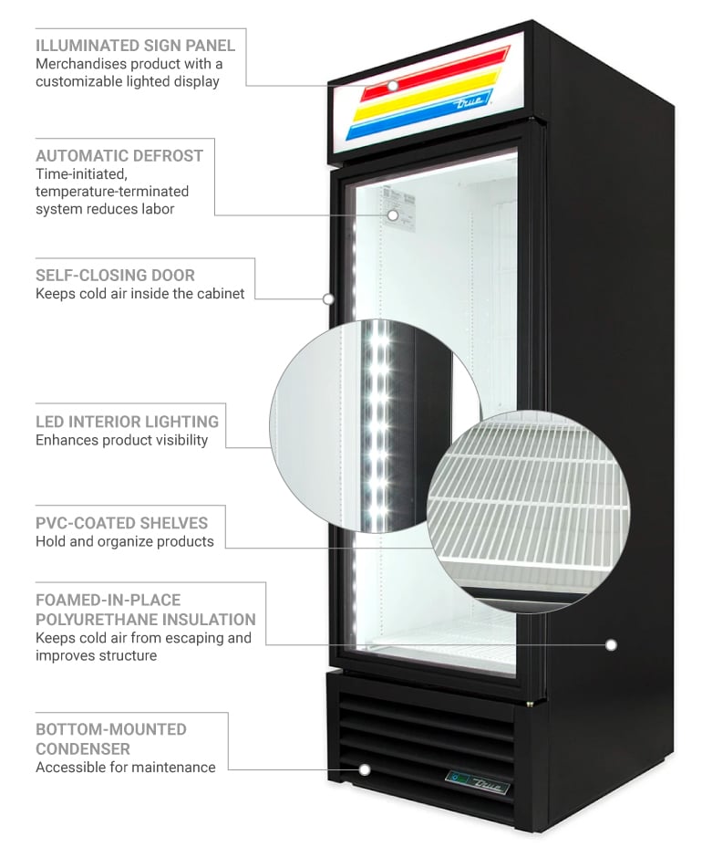 True Refrigeration GDM23FBK Features