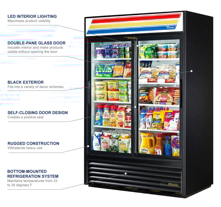 True Manufacturing gdm45bk Features