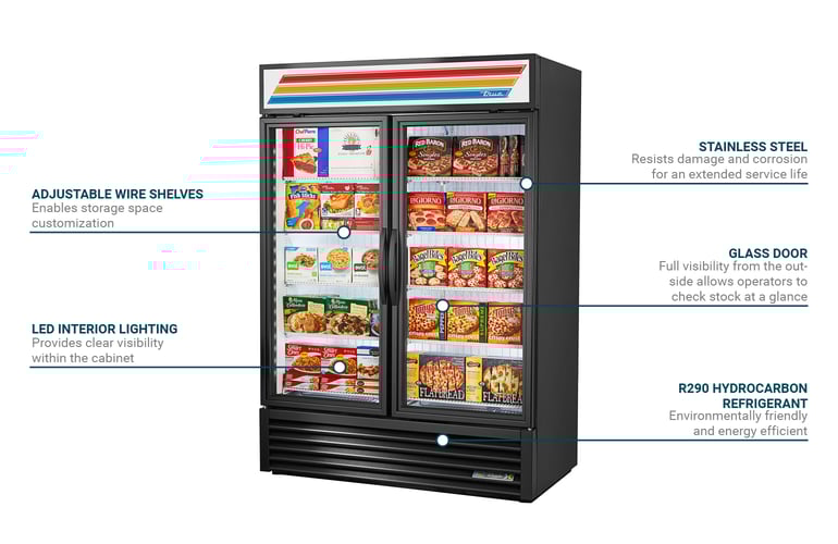 True Refrigeration GDM49FFLXHCTSLB Features