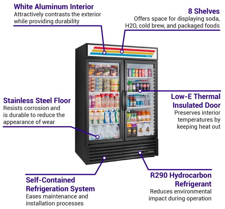 True Refrigeration GDM49TSL01BKLHLH Features