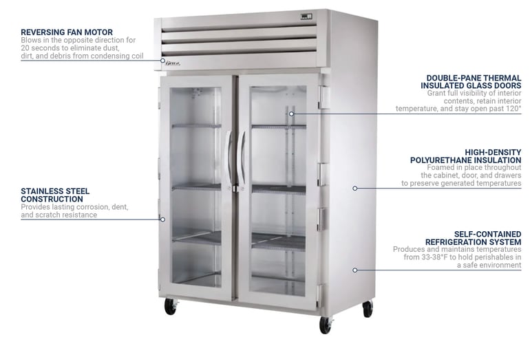 True Refrigeration STR2R2G Features
