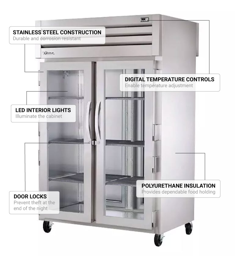 True Refrigeration STR2RPT2G2S Features