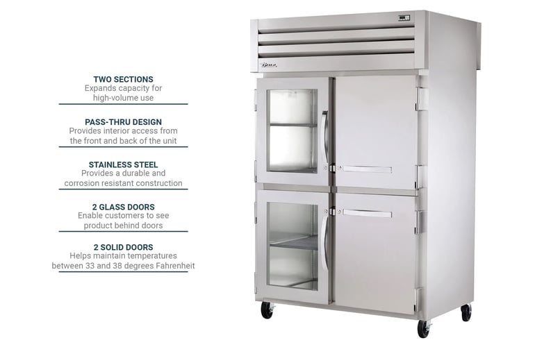 True Refrigeration STR2RPT2HG2HS2S Features
