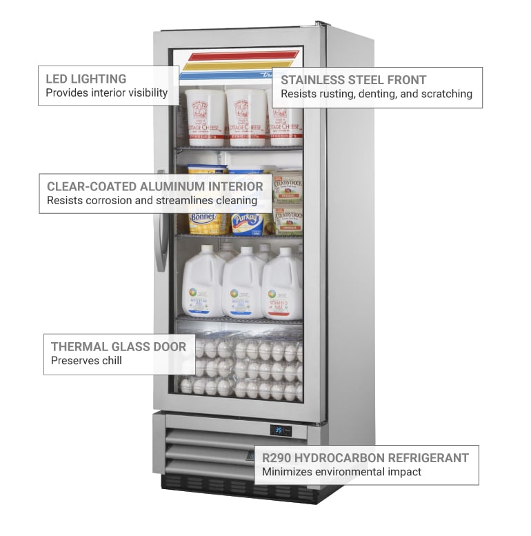 True Refrigeration T12GLH Features