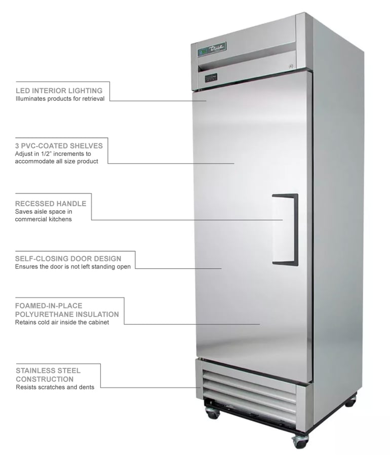 True Refrigeration T19FZLH Features