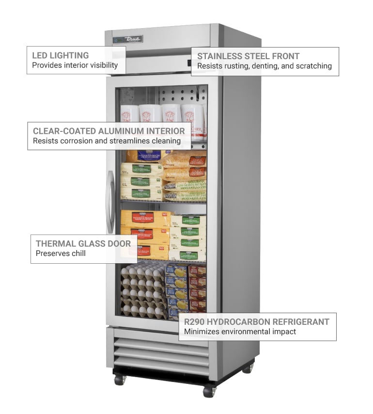 True Refrigeration T19GLH Features