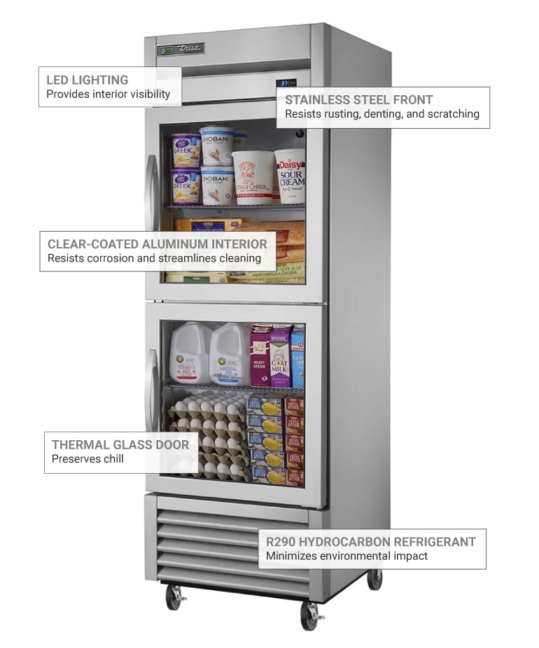 True Refrigeration T23G2LH Features