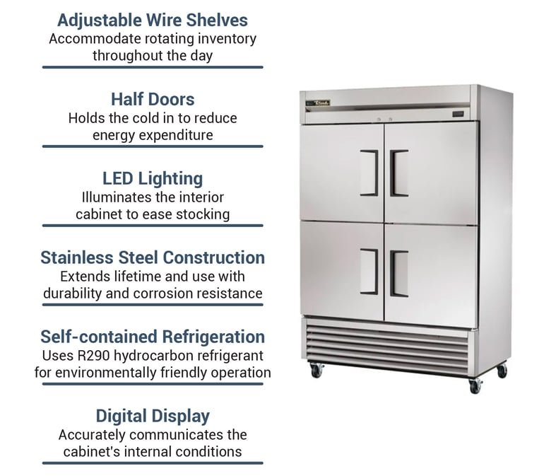True Refrigeration T49F4HCRHRH Features