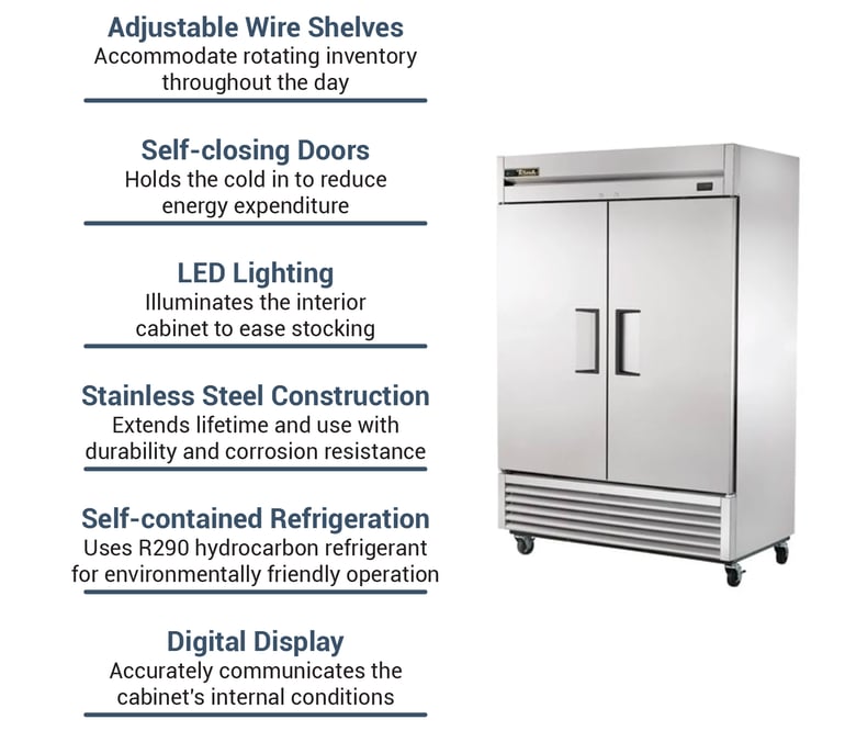 True Refrigeration T49FHCRHRH Features