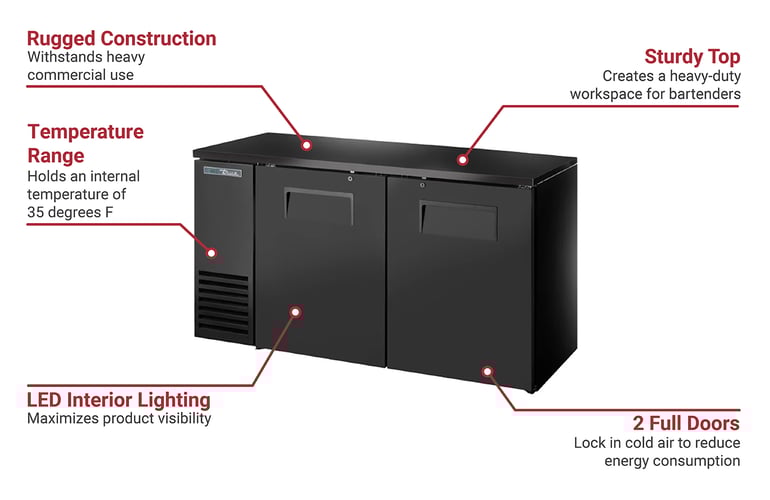 True Refrigeration TBB24GAL60 Features