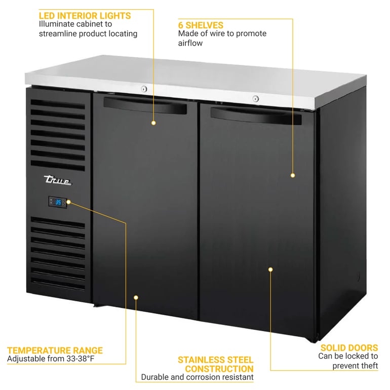 True Refrigeration TBR60RISZ1LBSS1 Features