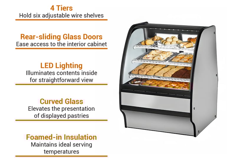True Refrigeration  TGMDC36SCSCSW Features