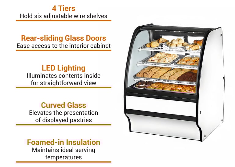 True Refrigeration  TGMDC36SCSCWW Features