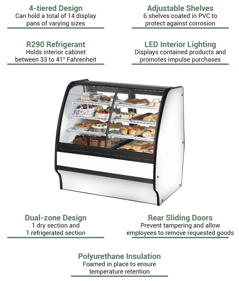 True Refrigeration TGMDZ48SCSCWW Features