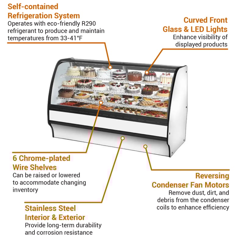 True Refrigeration TGMR59SCSCWW Features