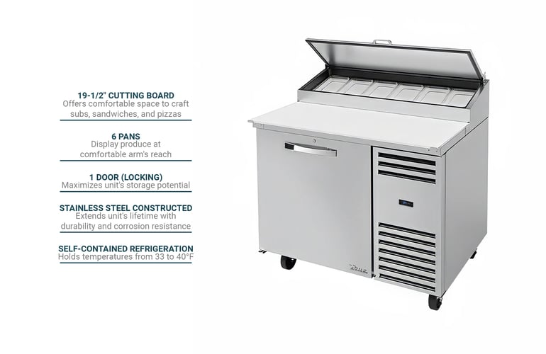 True Refrigeration TPPAT44HCSPEC3 Features