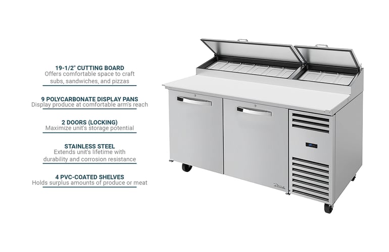 True Refrigeration TPPAT67HCSPEC3 Features
