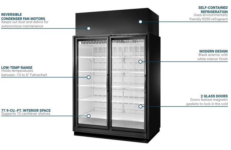 True Refrigeration TRM2LBW1BRRNY4 Features