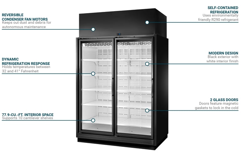 True Refrigeration TRM2MBW1BLLYY4 Features