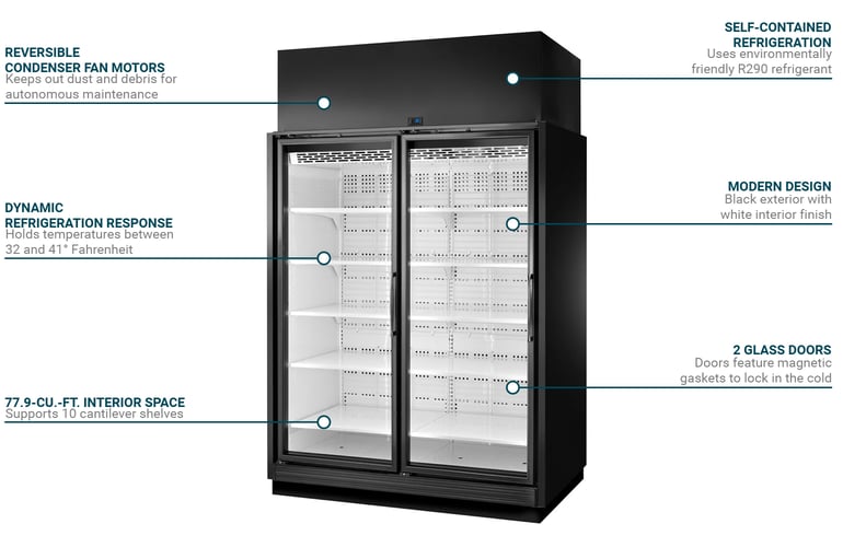 True Refrigeration TRM2MBW1BRRYY4 Features