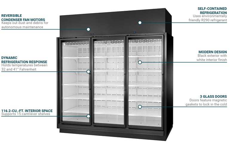 True Refrigeration TRM3LBW1BLLLYY4 Features
