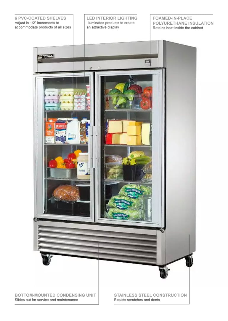 True Refrigeration TS49G Features