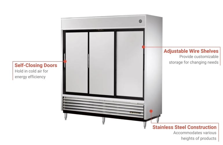 True Refrigeration TSD69HC Features