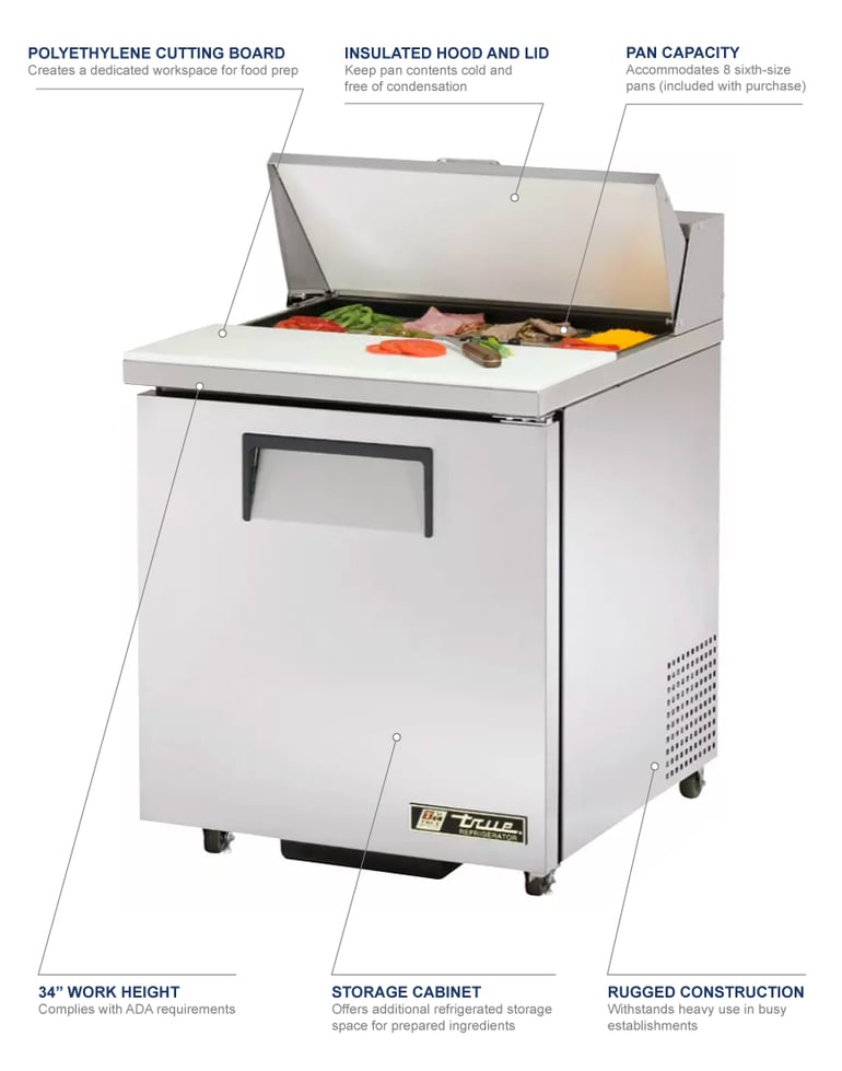 True Manufacturing tssu278ada Features