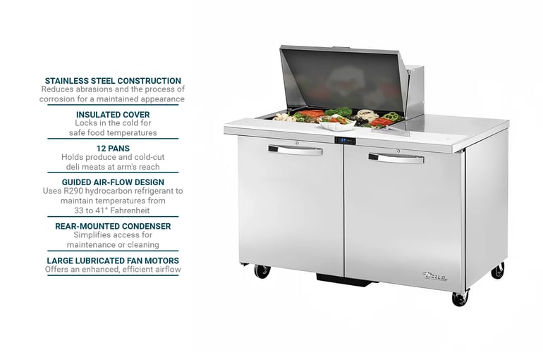 True Refrigeration TSSU4812MBHC3 Features