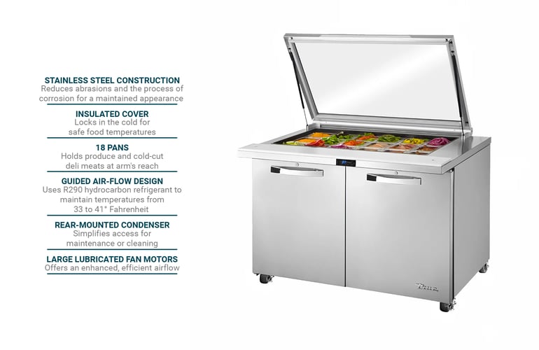 True Refrigeration TSSU4818MBFGLID3 Features