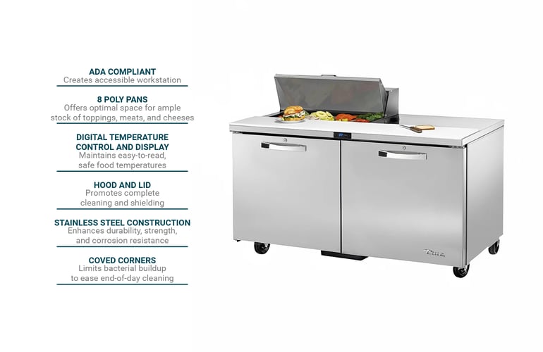 True Refrigeration TSSU6008ADAHC3 Features