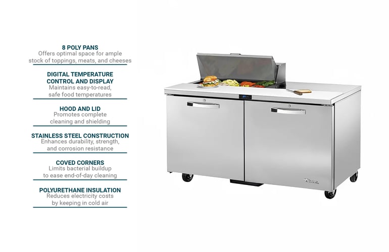 True Refrigeration TSSU6008HCSPEC3 Features