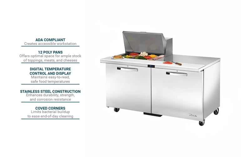 True Refrigeration TSSU6012MBADAHC3 Features