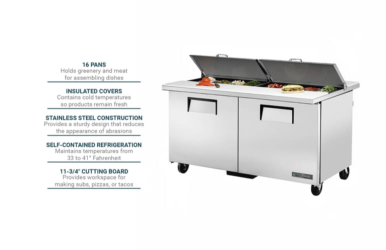 True Refrigeration TSSU6016DSSTADA3 Features