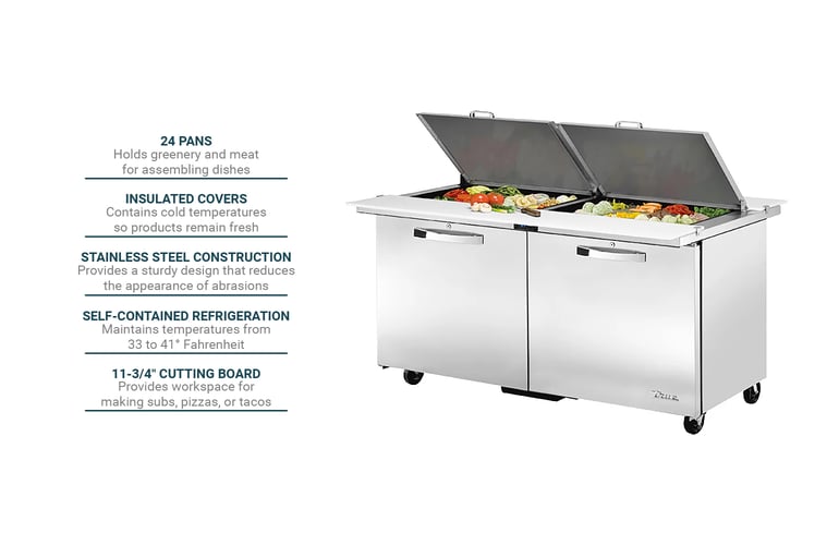 True Refrigeration TSSU6024MBDSST3 Features