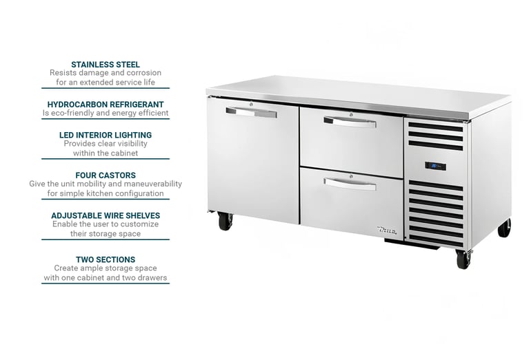 True Refrigeration TUC67D2HCSPEC3 Features